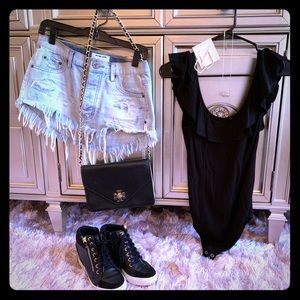 Free People black bodysuit